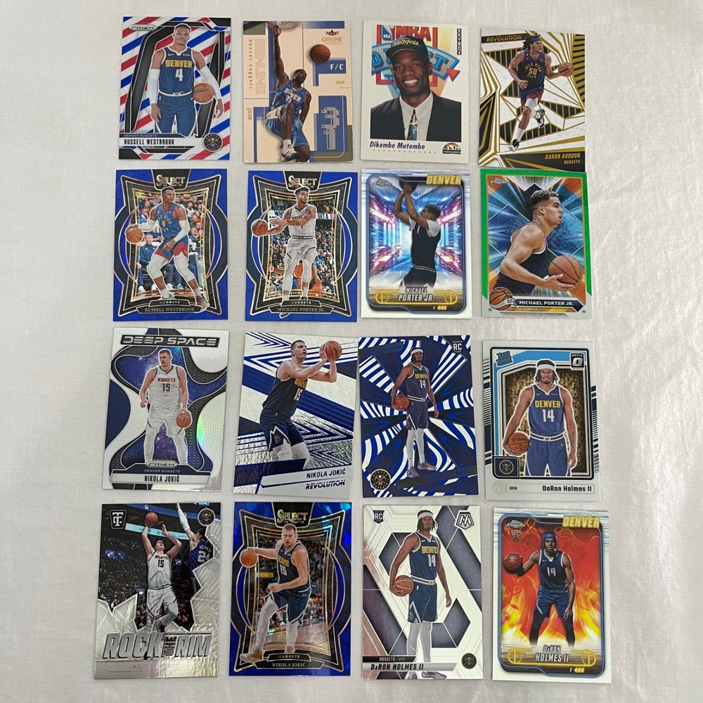 Denver Nuggets Panini Topps Basketball Card Lot Jokic Westbrook‎ RC Rookies